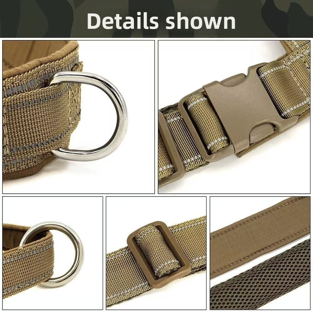 Reflective tactical nylon dog harness, 3 sizes available