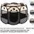 Foldable mesh pet playpen tent, detail and texture view
