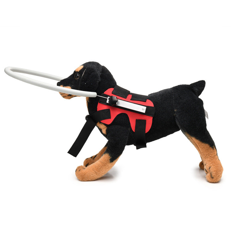 Adjustable blue pet bumper ring harness in polyester, product image 8