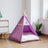 Canvas pet teepee tent with cushion for cats and dogs, view 3
