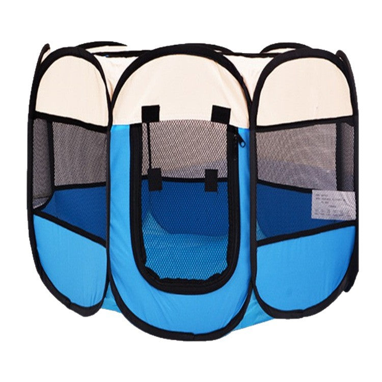 Foldable mesh pet playpen tent, product detail photo