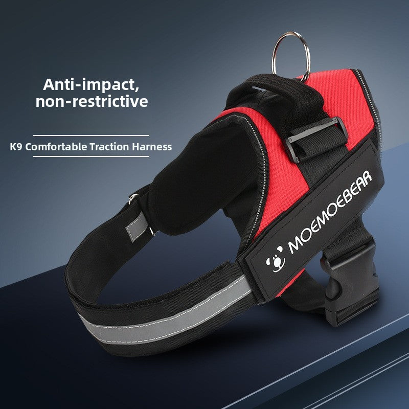 Reflective Oxford dog harness, main product photo from Pet Royale UK