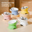 Slanted Cat Food Bowl with Anti-Spill Stand, Kitten Tail Design
