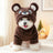 Fleece lined animal costume hoodie for dogs and cats in Elephant, close-up detail