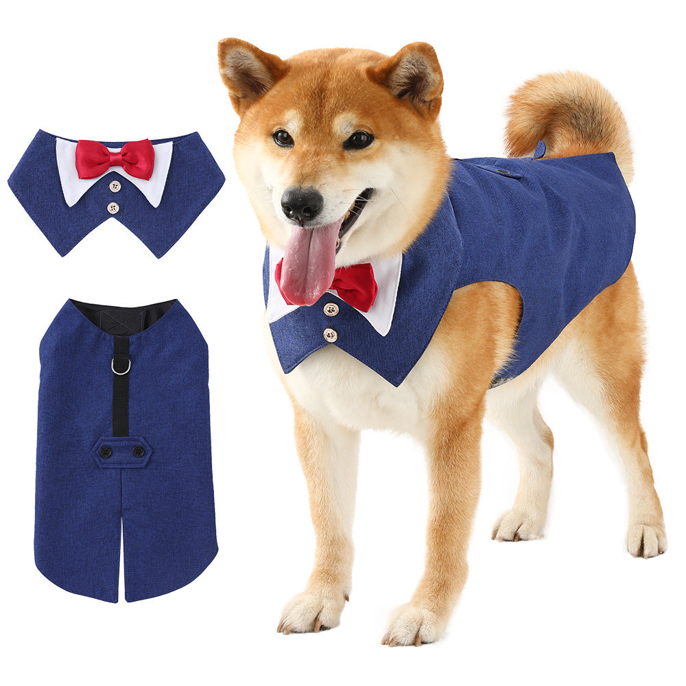 Dog tuxedo vest with bow tie, available in 13 styles, image 4