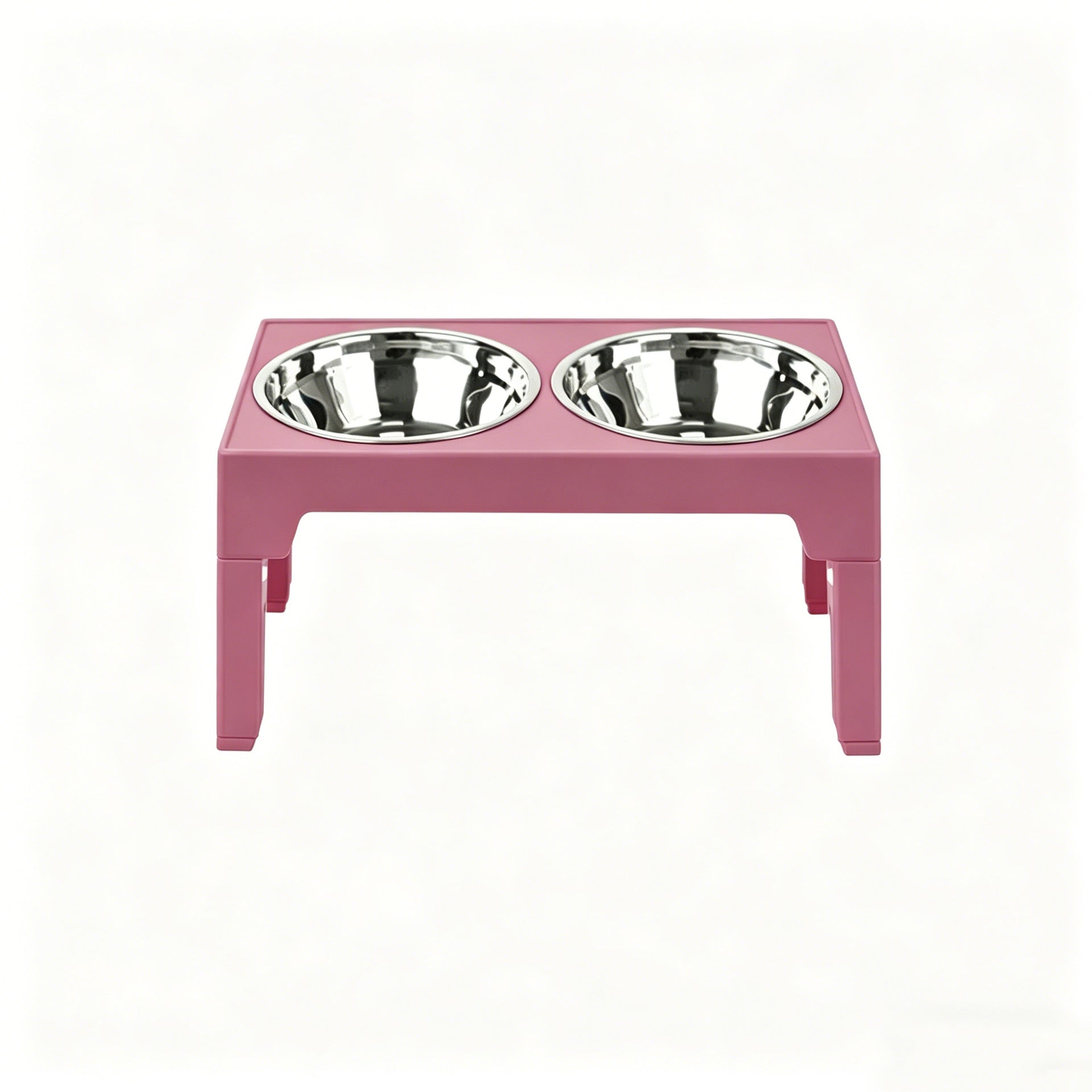 Adjustable Height Pet Feeding Bowl with Stainless Steel and Slow Feeder