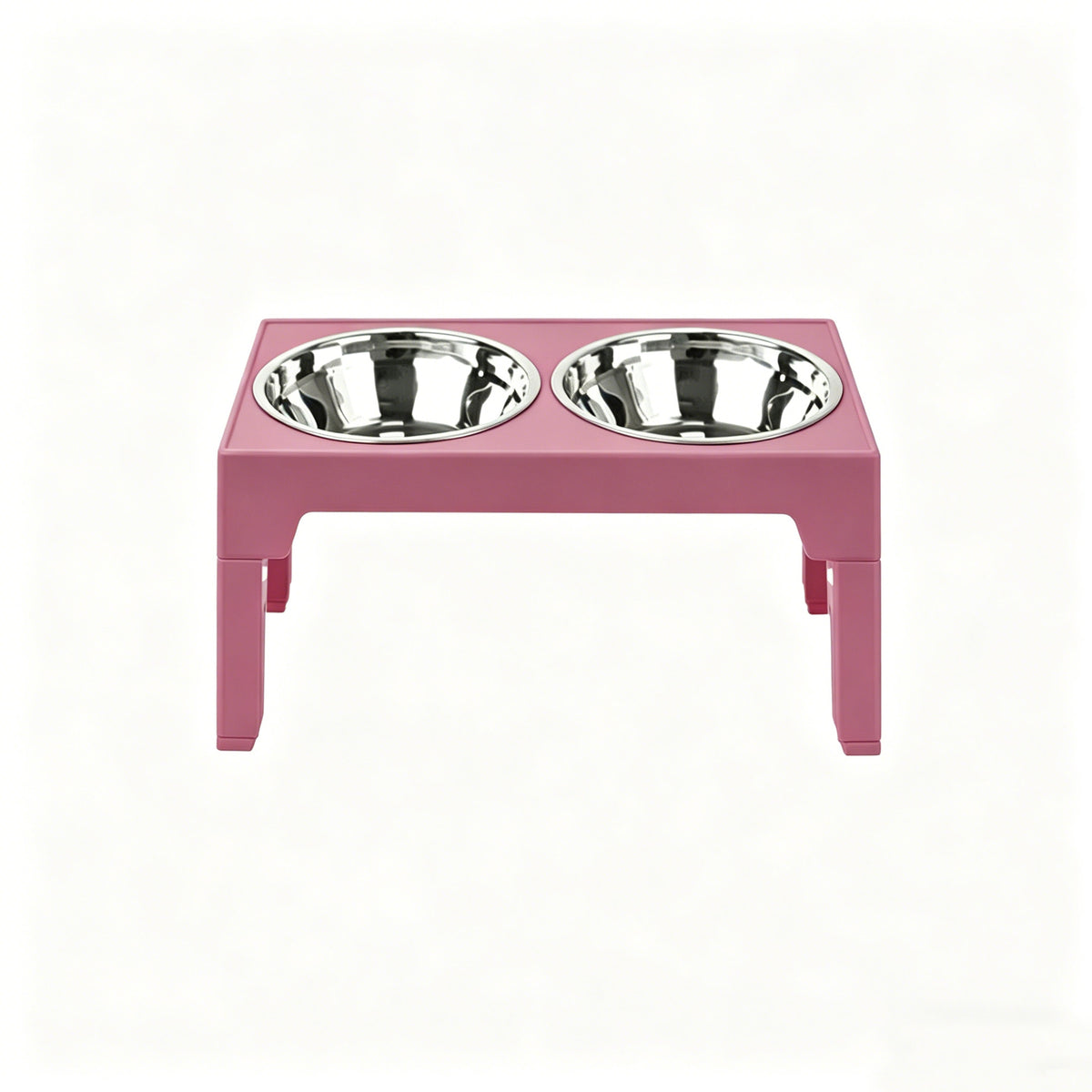 Adjustable Height Pet Feeding Bowl with Stainless Steel and Slow Feeder