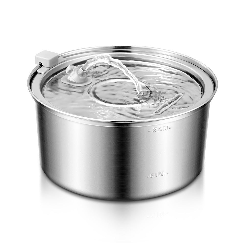 Automatic Stainless Steel Pet Water Dispenser with Multiple Outlet Options