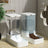Automatic Pet Feeder and Water Dispenser Combination Set with Filtration, 1.3kg or 2.1kg