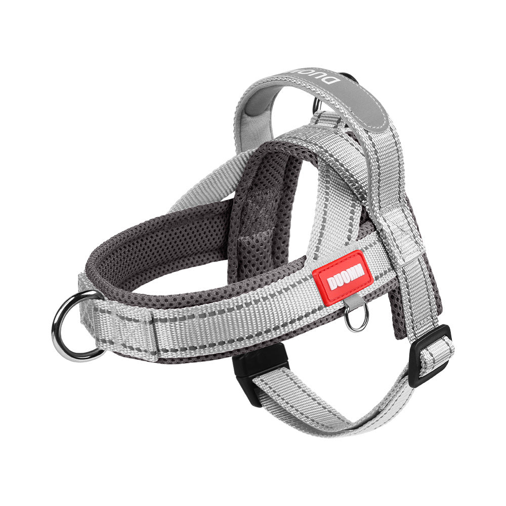 Saddle dog harnesses in two tone and tactical styles