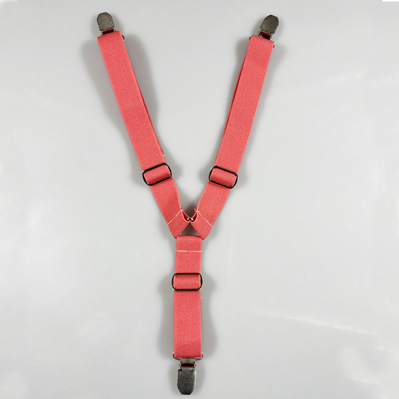 Adjustable elastic dog diaper suspender strap in plaid pattern, view 52