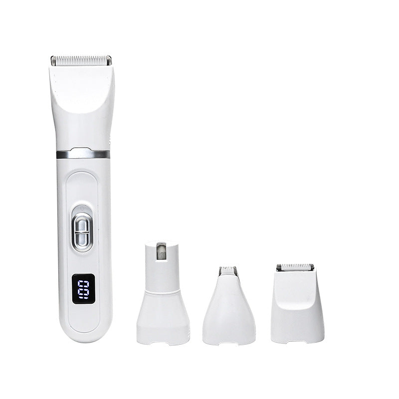 Waterproof 4-in-1 Pet Hair Clipper Set with Ceramic Blade, 7200 RPM