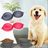 Collapsible Double Pet Bowl for Food and Water, Non-Slip Mat