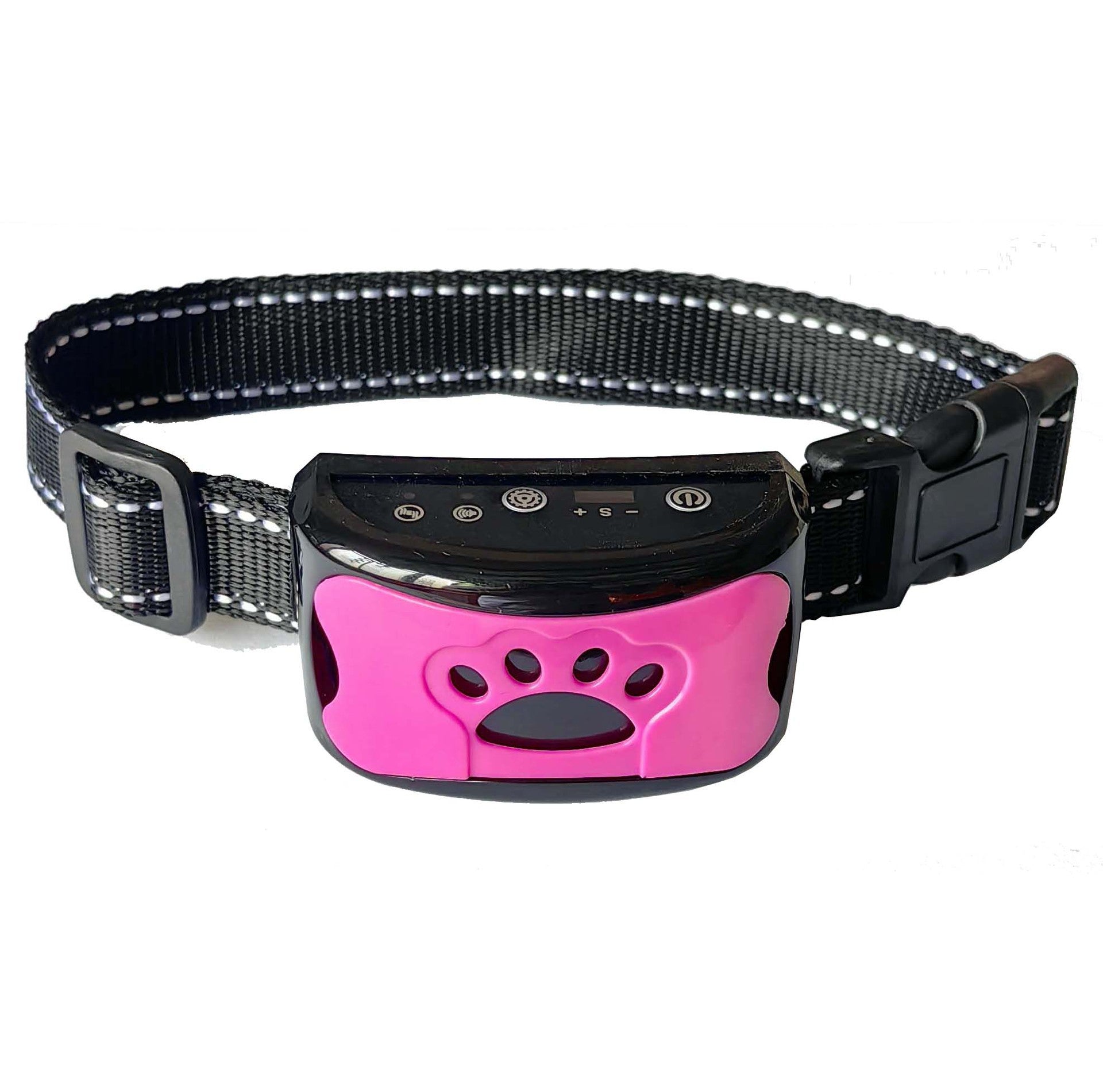 Rechargeable vibration anti-bark dog collar in bright colour, product image 13