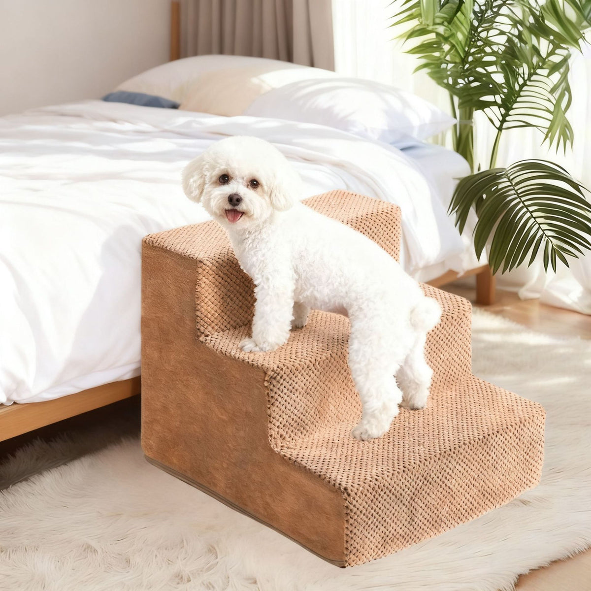 Right-angle sponge pet stairs, close-up detail photo 4
