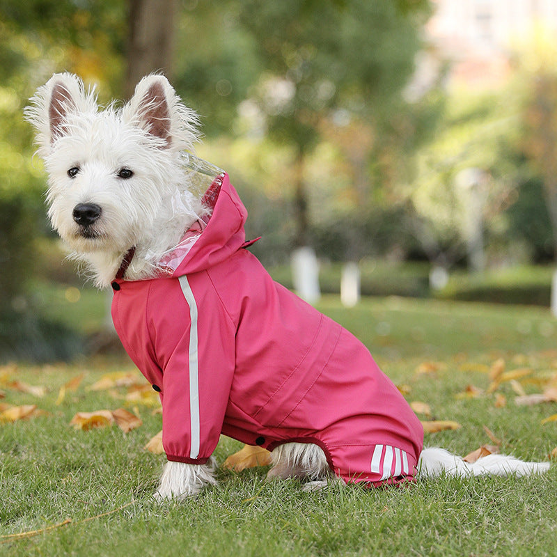Hooded four leg dog raincoat, available in 19 styles, sizes Small to 2XL, image 40
