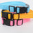Light up dog collars in red, pink, orange and green