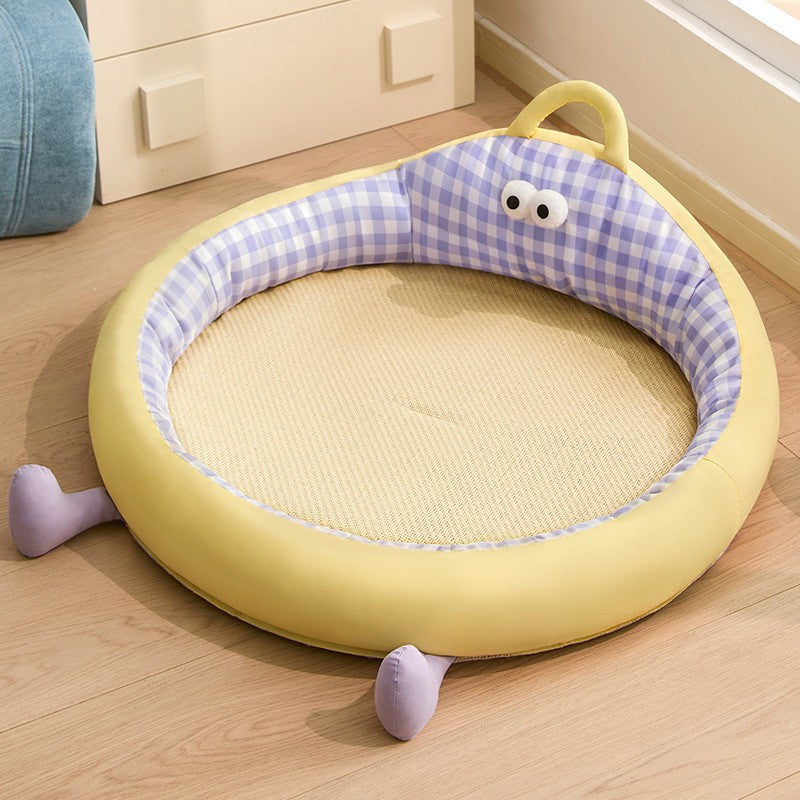 All-Season Fruit Design Pet Bed, Soft Cushion for Dogs and Cats