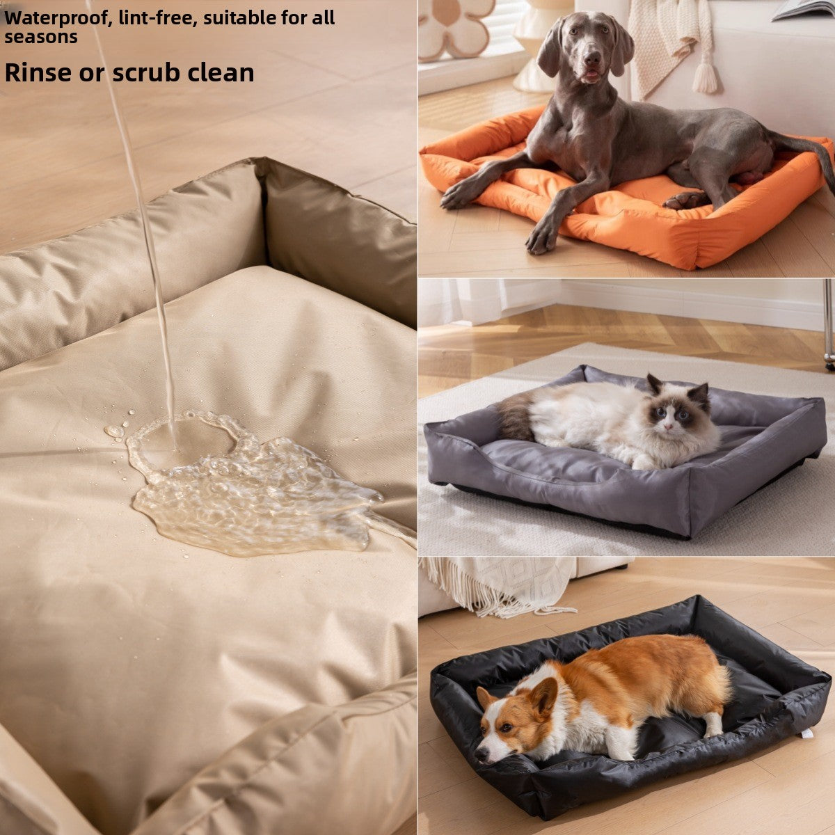 Waterproof Oxford pet bed with smooth surface, photo 1 of 30