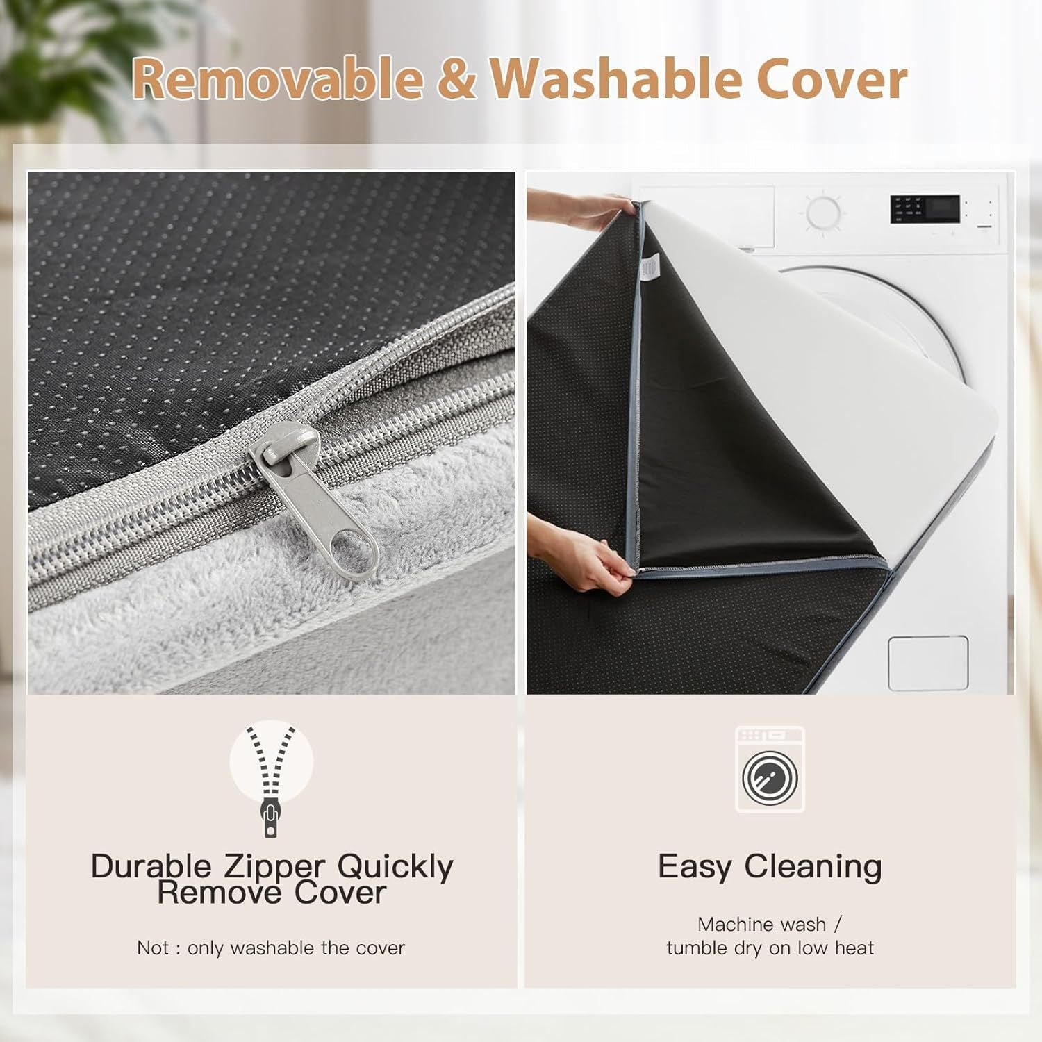 Waterproof washable padded pet mat in grey, photo 2 of 9