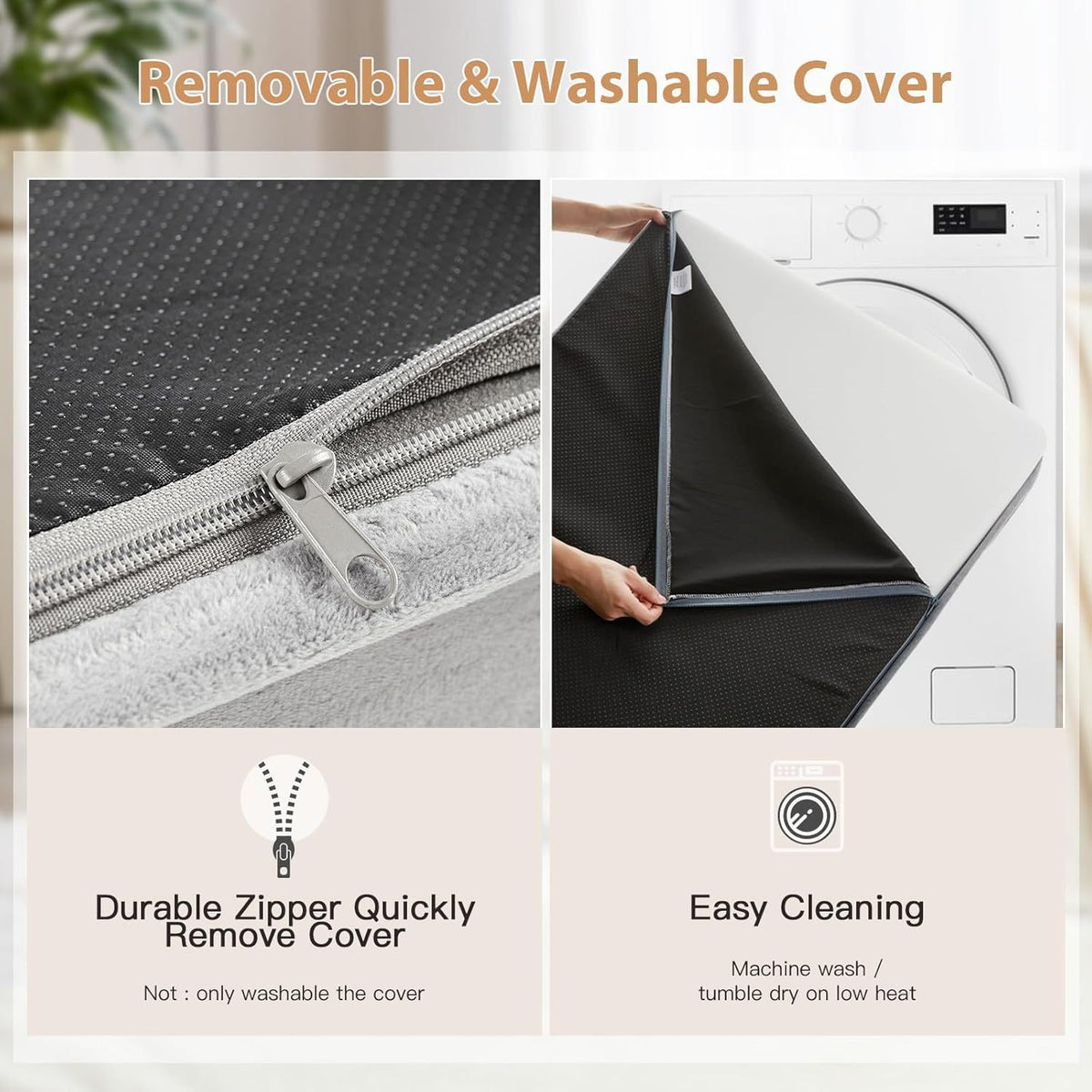 Waterproof washable padded pet mat in grey, photo 2 of 9