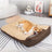 Bolster Dog Sofa Bed for Winter Warmth, Washable Plush Mat
