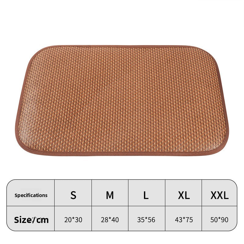 Tear-resistant Oxford dog bed with removable cover, close-up detail view