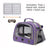 Green breathable bird carrier shoulder bag with mesh windows, view 19