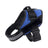 Burst proof dog harness shown in camouflage and bright colours