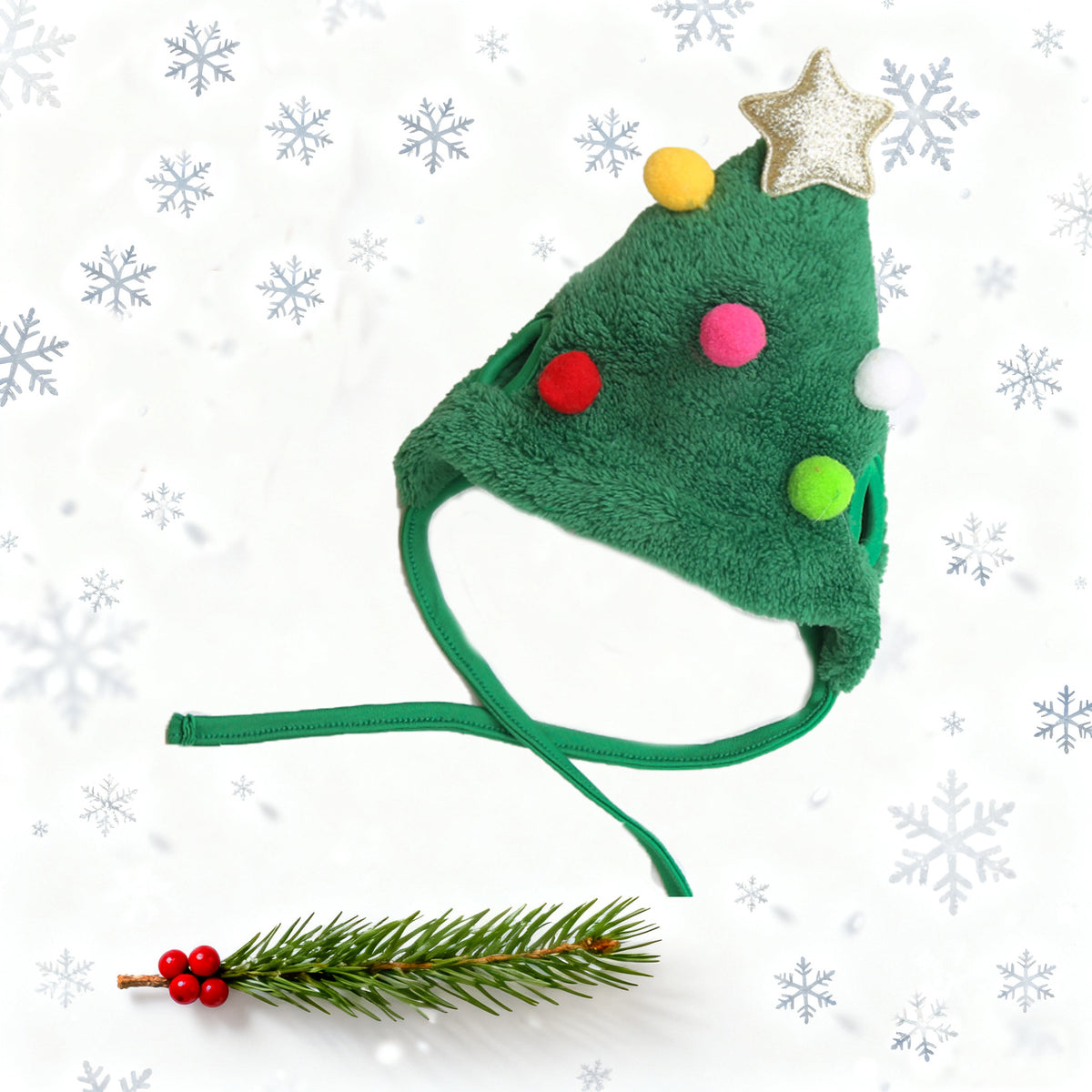 Cute animal headgear hat for cats and small dogs in Fish Bun, front view