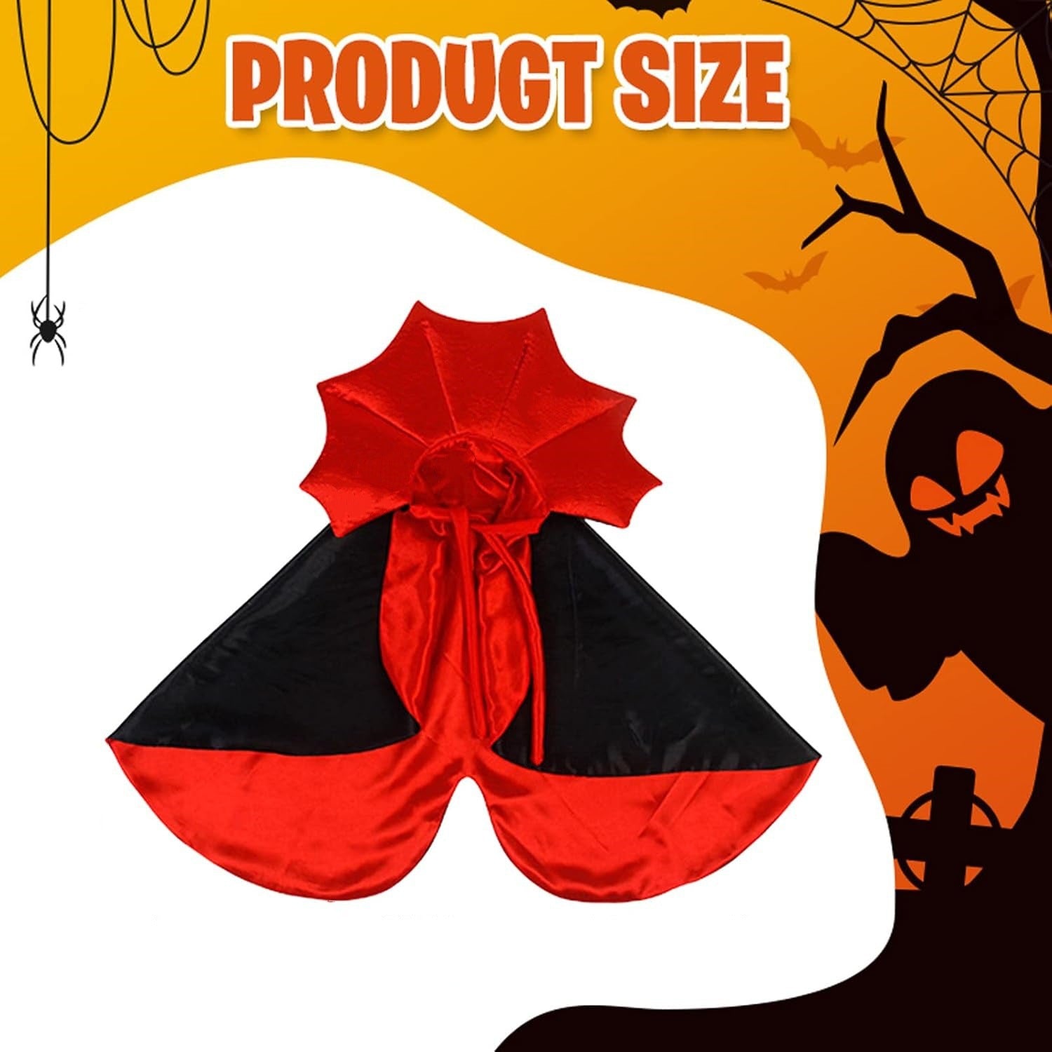 Vampire cloak Halloween costumes for cats and dogs