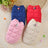 Simple padded cotton coat for small dogs and cats in Red, front view