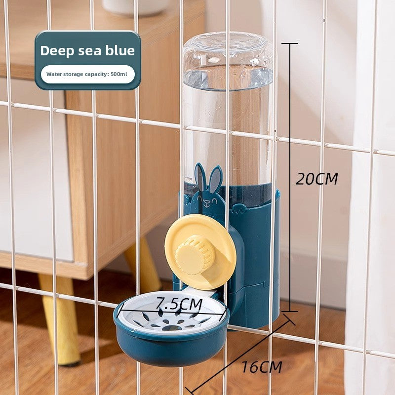 Hanging Automatic Small Pet Water Bottle and Feeder Combo for Rabbits and Hamsters