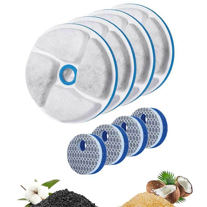 2.6L Transparent Flowing Water Pet Fountain with Smart Sensor and Circulating Filter