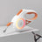 Glow in the dark retractable dog lead with one touch brake