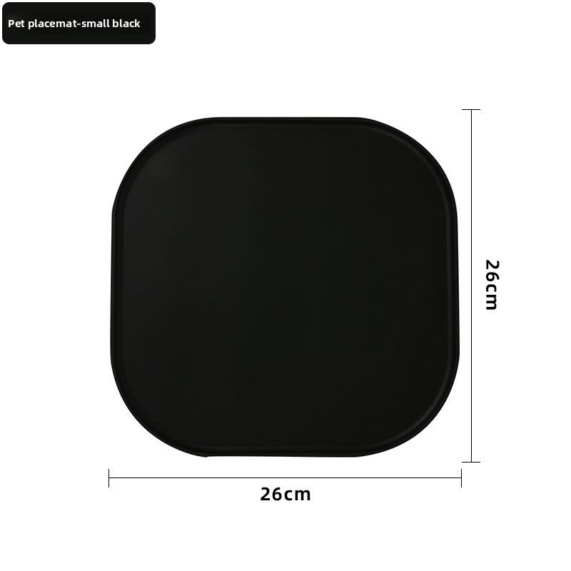 Foldable Non-Slip Silicone Pet Feeding Mat for Single or Double Bowls, Easy to Clean