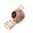 Natural coconut shell reptile hide, extra detail view