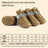 Breathable mesh puppy shoes with TPR soles in Earthy Yellow Breathable, in a home setting