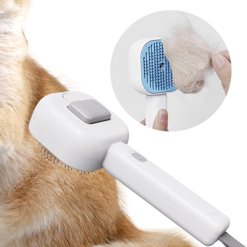 Self-Cleaning Pet Grooming Comb with Massage Tips