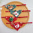 Christmas collar with triangle scarf for cats in Christmas Tree, close-up detail