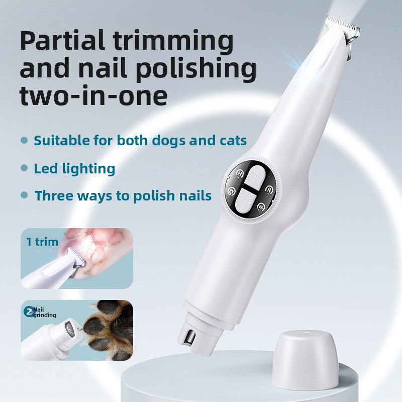 Quiet waterproof pet paw trimmer for dogs and cats, photo 1 of 6