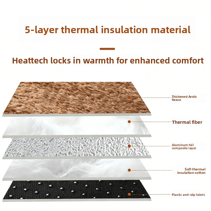Silver grey thick plush self-warming pet mat for cats, photo 2