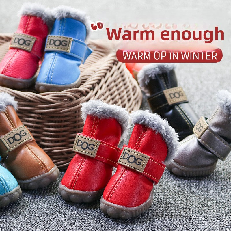 Warm winter non slip dog boots, available in 6 colours, image 2