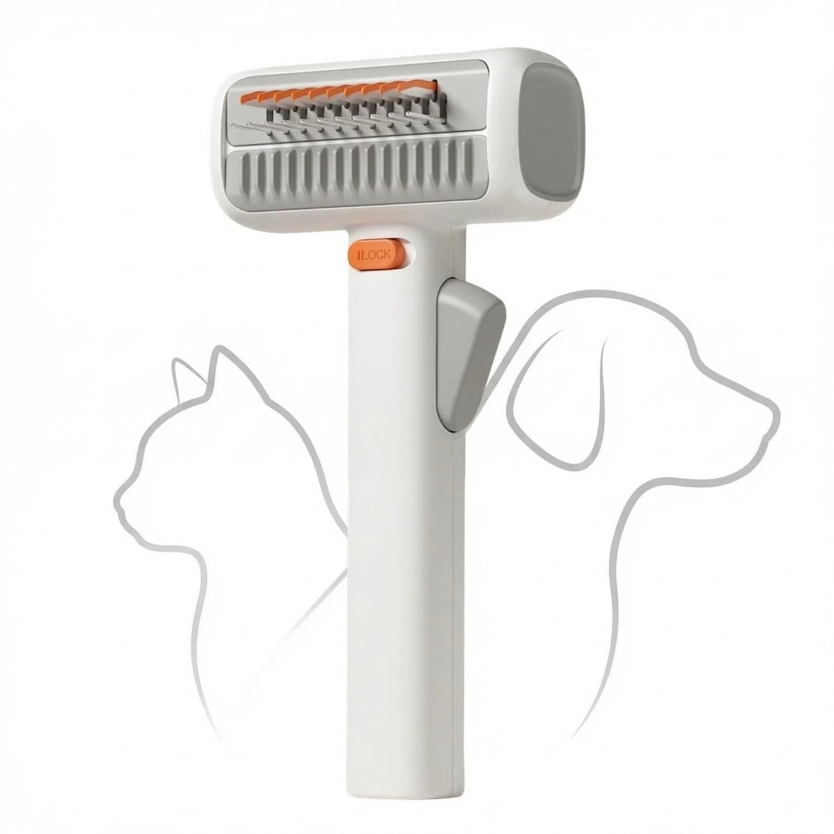 Gravity Detangling Comb with Safety Blade, 2-in-1 Knot Remover