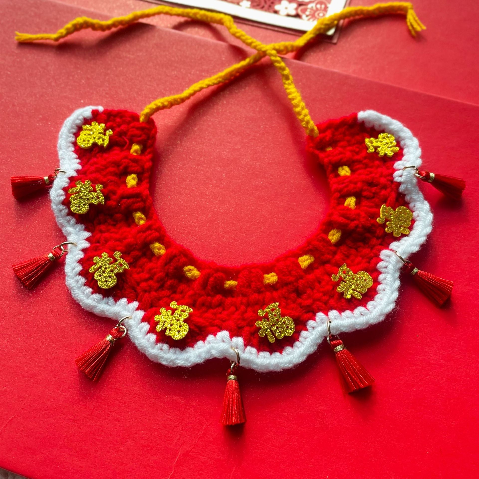 Hand knitted pet hat and collar scarf for dogs and cats, image 24