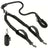 Double dog lead coupler for walking two dogs in black