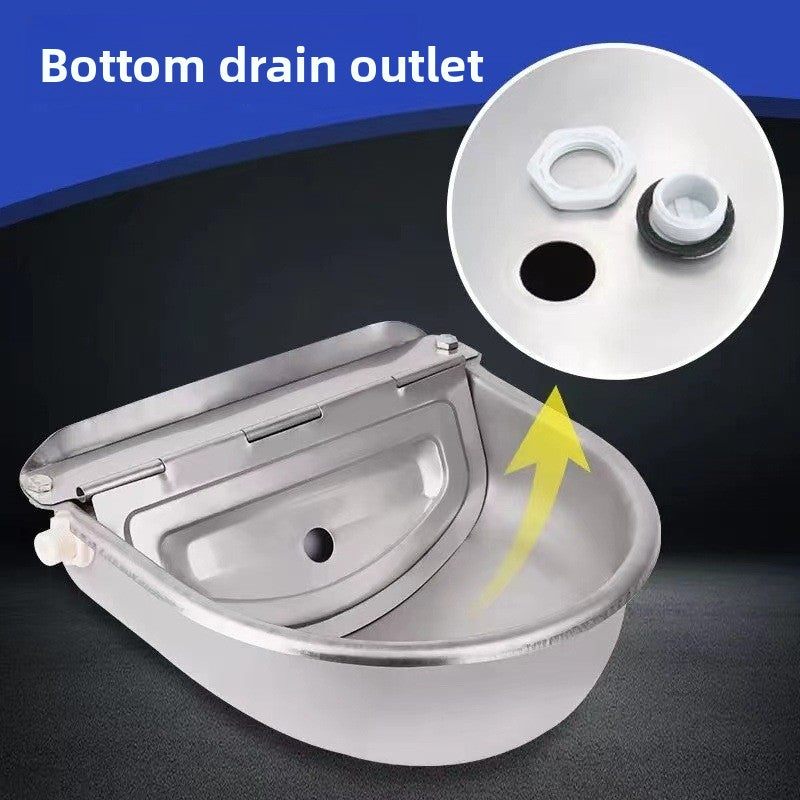Automatic Livestock Drinking Water Bowl with Float Ball Refill for Cattle and Horses