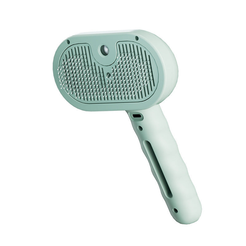 White pet spray grooming brush with misting water tank, photo 7