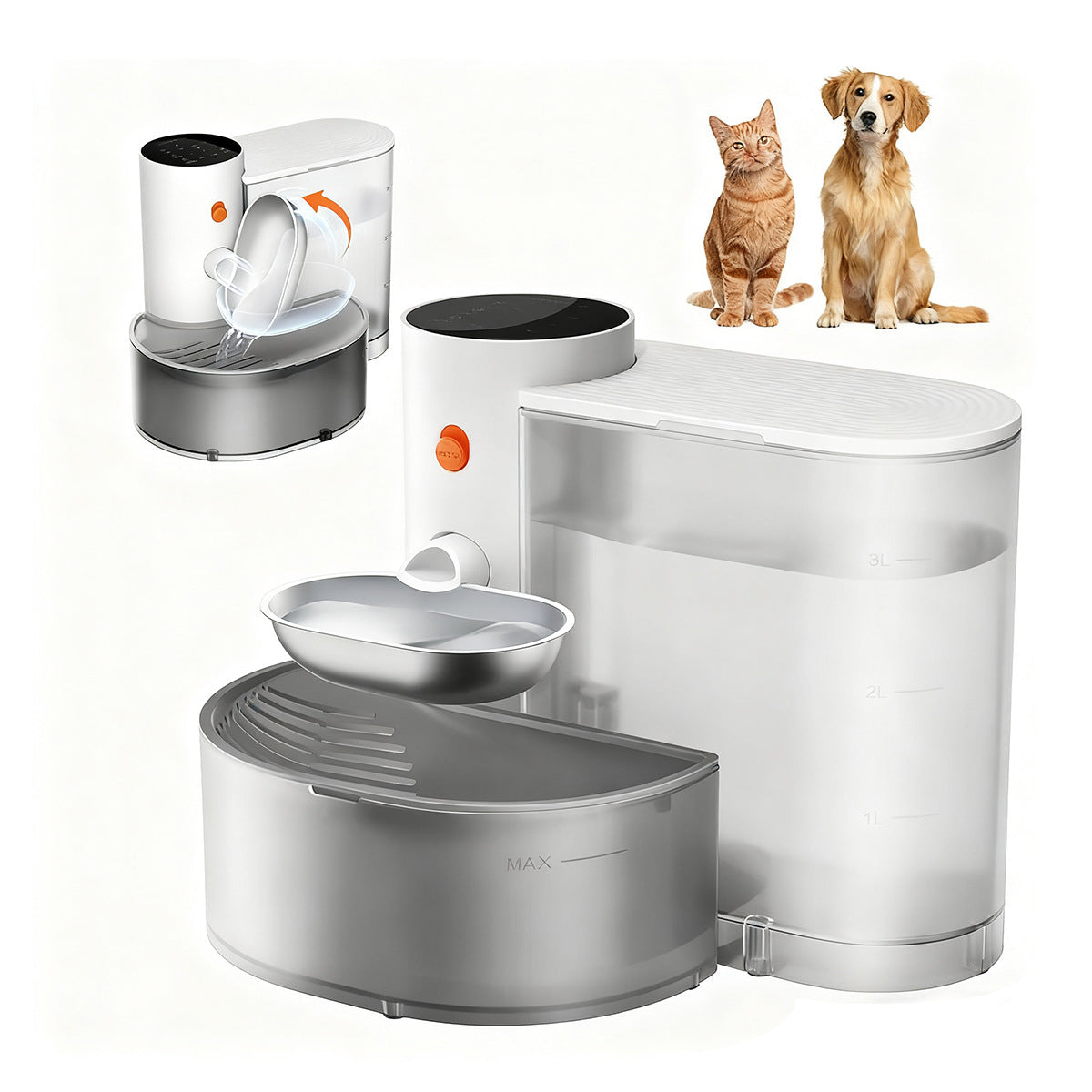 Automatic Pet Water Dispenser with Gravity Flow