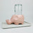 Ceramic Elephant Gravity Cat Drinking Fountain with Glass Bottle and Silicone Ring